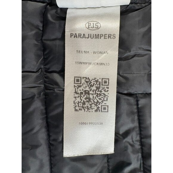 Parajumpers Selma Down fur trim Masterpiece series Coat Parka Size M color grey - Picture 7 of 11
